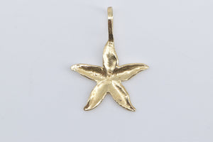 10K Star Fish Sea Star Ocean Beach Motif Charm/Pendant Yellow Gold