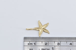 10K Star Fish Sea Star Ocean Beach Motif Charm/Pendant Yellow Gold