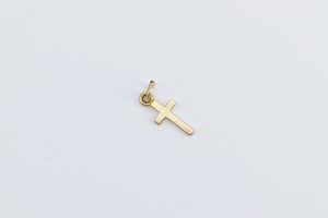 10K Cross Christian Faith Symbol Religious Charm/Pendant Yellow Gold