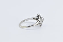 Load image into Gallery viewer, 10K Art Deco Filigree OEC Diamond Engagement Ring White Gold