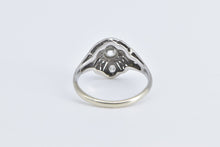 Load image into Gallery viewer, 10K Art Deco Filigree OEC Diamond Engagement Ring White Gold