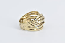 Load image into Gallery viewer, Gold Filled Sterling Silver Criss Cross Layered Wavy Band Ring