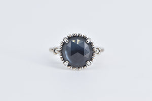 Sterling Silver Pandora Midnight Star Blue Crystal Retired Ring