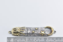 Load image into Gallery viewer, Sterling Silver Two Tone Gold Plated Mezuzah Jewish Faith