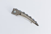 Load image into Gallery viewer, Sterling Silver Antique Chinese Finger Guard Coral Turquoise Pin/Brooch