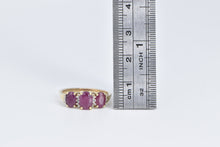 Load image into Gallery viewer, 14K 1.25 Ctw Natural Ruby Diamond Statement Ring Yellow Gold