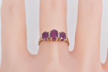 Load image into Gallery viewer, 14K 1.25 Ctw Natural Ruby Diamond Statement Ring Yellow Gold