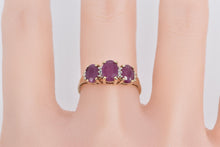 Load image into Gallery viewer, 14K 1.25 Ctw Natural Ruby Diamond Statement Ring Yellow Gold