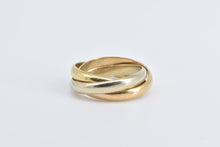 Load image into Gallery viewer, 18K Cartier Trinity Tri Tone Three Band Designer Ring Yellow Gold