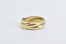 Load image into Gallery viewer, 18K Cartier Trinity Tri Tone Three Band Designer Ring Yellow Gold