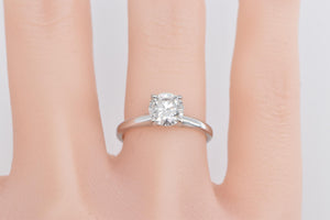 14K 1.35 Ct Diamond Solitaire Classic Engagement Ring White Gold