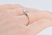 Load image into Gallery viewer, 14K 1.35 Ct Diamond Solitaire Classic Engagement Ring White Gold