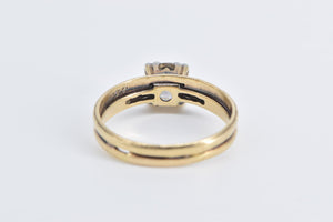 14K 1932 1.06 Ctw OEC Diamond Bridal Engagement Ring Yellow Gold