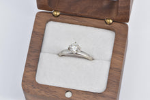 Load image into Gallery viewer, 14K 0.82 Ct Diamond Solitaire Classic Engagement Ring White Gold