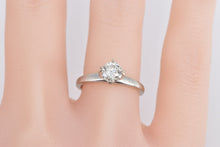 Load image into Gallery viewer, 14K 0.82 Ct Diamond Solitaire Classic Engagement Ring White Gold