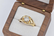 Load image into Gallery viewer, 14K 1.30 Ct Diamond Solitaire Men&#39;s Antique Ring Yellow Gold