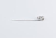 Load image into Gallery viewer, 14K 0.50 Ctw Diamond Horse Shoe Lucky Good Luck Stick Pin White Gold