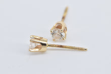 Load image into Gallery viewer, 14K 0.32 Ctw Diamond Solitaire Classic Stud Earrings Yellow Gold