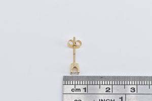14K 0.26 Ct Diamond Solitaire Classic Single Earring Yellow Gold