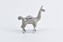 Load image into Gallery viewer, Sterling Silver 3D Llama Alpaca Peruvian Animal Figurine