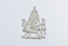 Load image into Gallery viewer, Sterling Silver 1977 Gorham Children Around the Tree Christmas Ornament