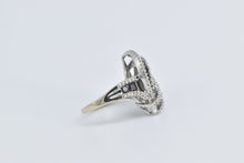 Load image into Gallery viewer, 14K 1.67 Ctw Black &amp; White Diamond Twist Cluster Ring White Gold