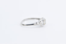 Load image into Gallery viewer, 14K Diamond Art Deco Filigree Engagement Ring White Gold