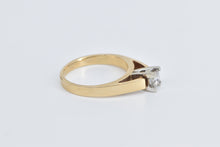 Load image into Gallery viewer, 14K 0.32 Ct Princess Diamond Solitaire Engagement Ring Yellow Gold