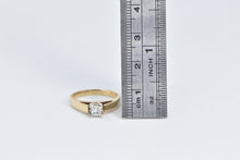 Load image into Gallery viewer, 14K 0.32 Ct Princess Diamond Solitaire Engagement Ring Yellow Gold