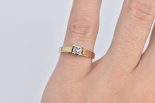 Load image into Gallery viewer, 14K 0.32 Ct Princess Diamond Solitaire Engagement Ring Yellow Gold