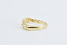 Load image into Gallery viewer, 14K Oval Citrine Diamond Accent Wavy Fashion Ring Yellow Gold