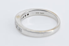 Load image into Gallery viewer, 14K 0.32 Ctw Diamond Classic Curved Wedding Band Ring White Gold