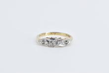 Load image into Gallery viewer, 14K 1950&#39;s Diamond Ornate Floral Wedding Band Ring Yellow Gold