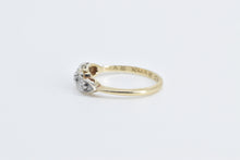 Load image into Gallery viewer, 14K 1950&#39;s Diamond Ornate Floral Wedding Band Ring Yellow Gold