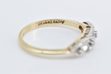 Load image into Gallery viewer, 14K 1950&#39;s Diamond Ornate Floral Wedding Band Ring Yellow Gold