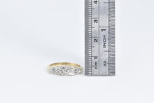 Load image into Gallery viewer, 14K 1950&#39;s Diamond Ornate Floral Wedding Band Ring Yellow Gold