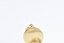 Load image into Gallery viewer, 14K T Letter Monogram Initial Round Typewriter Charm/Pendant Yellow Gold