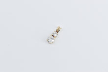 Load image into Gallery viewer, 14K 0.55 Ctw Diamond Two Stone Vintage Classic Pendant Yellow Gold