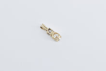 Load image into Gallery viewer, 14K 0.55 Ctw Diamond Two Stone Vintage Classic Pendant Yellow Gold