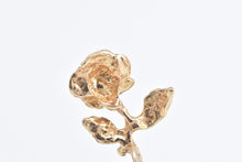 Load image into Gallery viewer, 14K Rose Diamond Cut Flower Romantic Charm/Pendant Yellow Gold