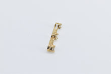 Load image into Gallery viewer, 14K 0.15 Ctw Princess Diamond Tiered Bar Drop Pendant Yellow Gold