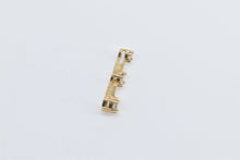 Load image into Gallery viewer, 14K 0.15 Ctw Princess Diamond Tiered Bar Drop Pendant Yellow Gold