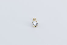 Load image into Gallery viewer, 14K 0.44 Ct Diamond Round Solitaire Vintage Pendant Yellow Gold