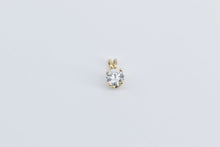 Load image into Gallery viewer, 14K 0.44 Ct Diamond Round Solitaire Vintage Pendant Yellow Gold