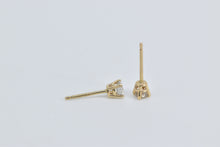 Load image into Gallery viewer, 14K 0.35 Ctw Diamond Solitaire Classic Stud Earrings Yellow Gold