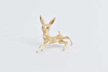 Load image into Gallery viewer, 14K 1960&#39;s Sapphire Eyed Baby Deer Fawn Pin/Brooch Yellow Gold