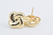 Load image into Gallery viewer, 14K Knot Twist Design Vintage Fashion Stud Earrings Yellow Gold