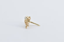 Load image into Gallery viewer, 14K Victorian Hand Holding Stone Ornate Lapel Pin/Brooch Yellow Gold