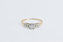 Load image into Gallery viewer, 14K Art Deco Diamond Vintage Classic Promise Ring Yellow Gold