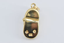 Load image into Gallery viewer, 14K 3D Mary Jane Flat Shoe Slipper Charm/Pendant Yellow Gold